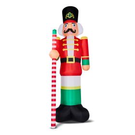 12FT Tall Lighted Christmas Inflatable Decoration, Inflatable Giant Soldier