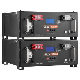 Home Power Station Backup Power, 5120Wh, LiFePO4 Lithium Battery, Support Communication, Bluetooth And WiFi, AC 5000W Inverter, Fast Charge, For (Option: default)