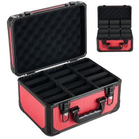 Graded Card Case 3 Row 96 PSA Slab Storage Box With Secure Lock, Baseball Sports Trading Cards Holder Collector With 12 Dividers, Key, Holds 76 S (Option: default)