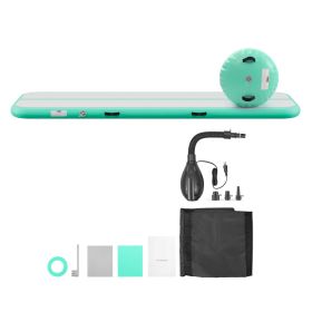 Inflatable Gymnastics Air Mat With Air Barrel 10 Ft Training Mats, 4 Inches Thick Sturdy Tumble Track With Electric Pump, Tumbling Mat For Home U (Option: default)