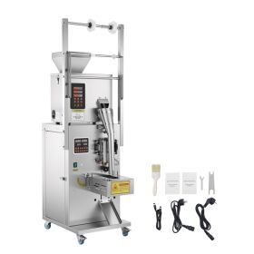 Powder Filling And Sealing Machine, 1-99.9g(0.002-0.22lbs) Automatic Particle Granule Packaging Machine, Stainless Steel, Weighing Filling Sealin (Option: default)