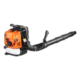 Backpack Leaf Blower, 75.6CC 4-Stroke Engine Gas Powered Leaf Blower With 1.8L Fuel Tank, 615 CFM Air Volume, 179 MPH Air Speed, Ideal For Lawn C (Option: default)